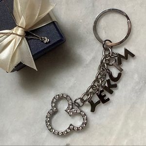 Silver Mickey Keychain